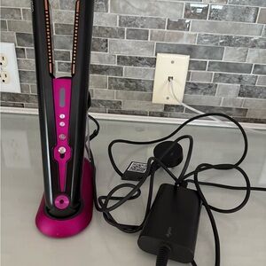Dyson Hair Straightener with Pink Accents